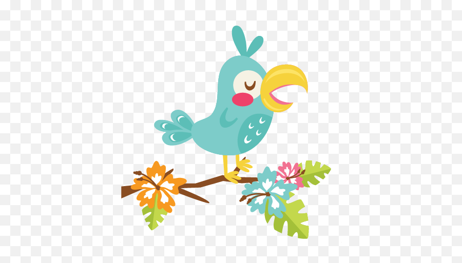 Tropical Bird Svg Scrapbook Cut File - Transparent Tropical Birds Clip Art Emoji,Tropical Clipart