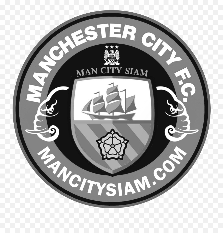 Manchester City Logo Black And White - Manchester City New Emoji,Man City Logo