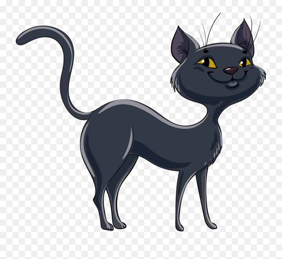Black Cat Clipart Free Download Transparent Png Creazilla - Bombay Cat Emoji,Cat Clipart