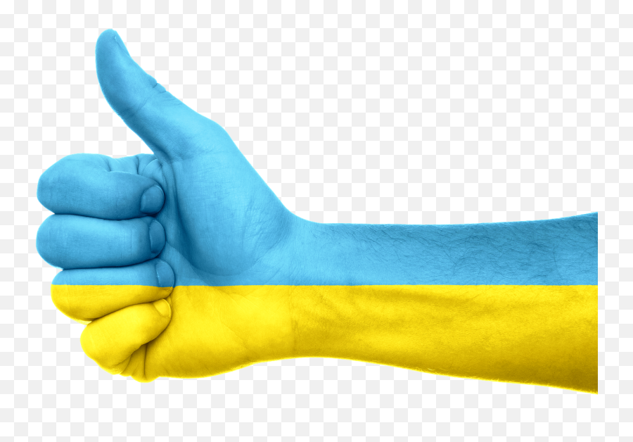 Ukraine Flag Hand Thumbs Up Png Picpng - Ukraine Flag Hand Emoji,Thumbs Up Png