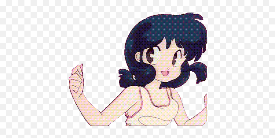 Anime Girl Dance Gif Transparent - Vaporwave Anime Transparent Gif Emoji,Anime Dance Gif Transparent
