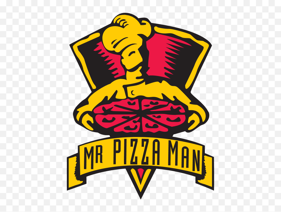 Logo - Mr Pizza Man San Mateo Emoji,Laughing Man Logo