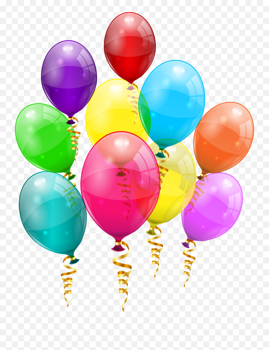Bunch Of Colorful Balloons Png Clipart Image Balloons - Birth Day Baloon Transparent Background Emoji,Birthday Balloon Clipart