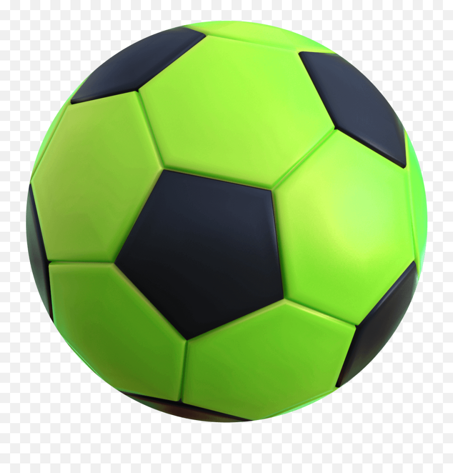 3d Soccer Ball Png - Green Soccer Ball No Background Emoji,Soccer Ball Png