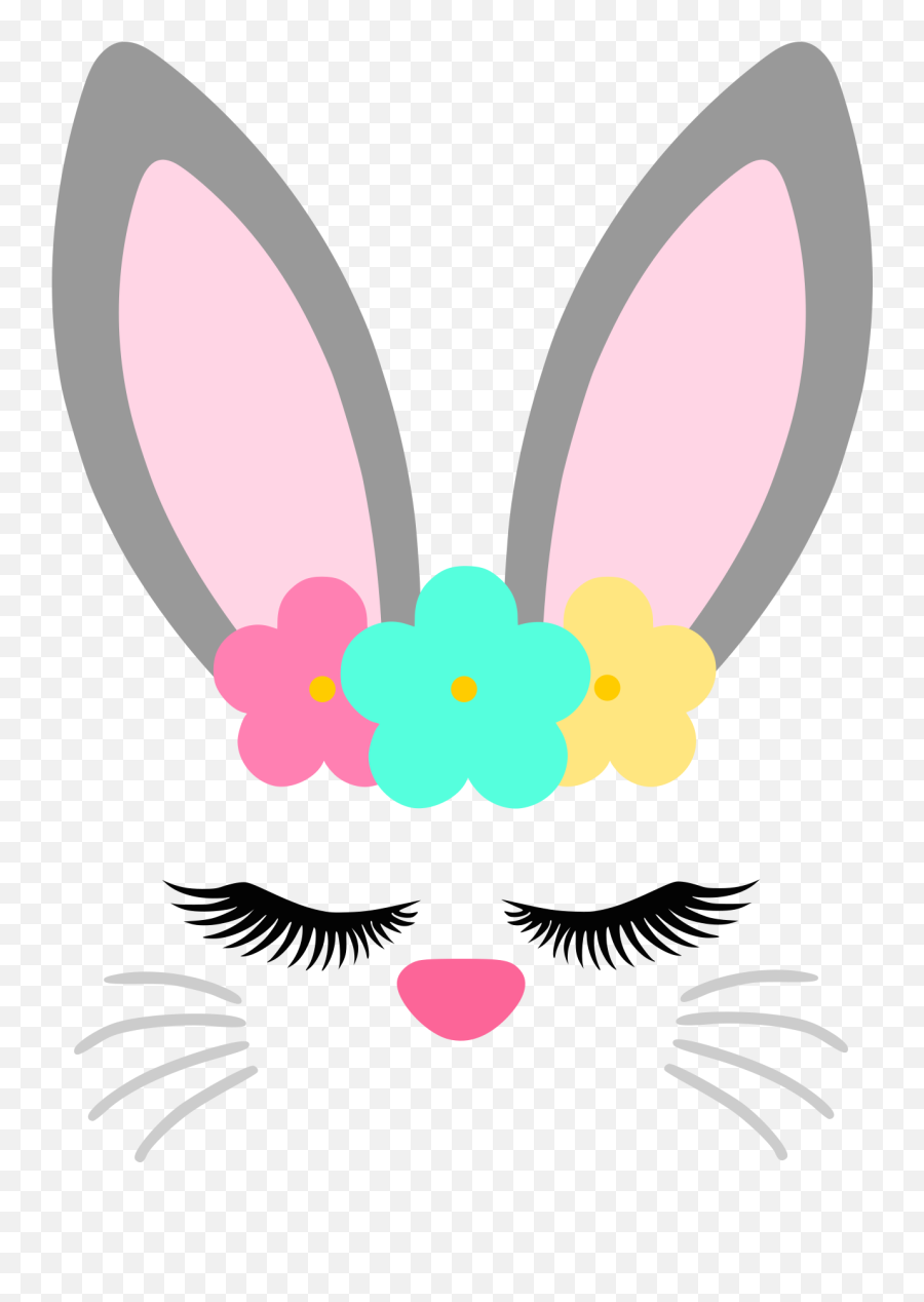 Bunny Face - Girly Emoji,Bunny Face Clipart