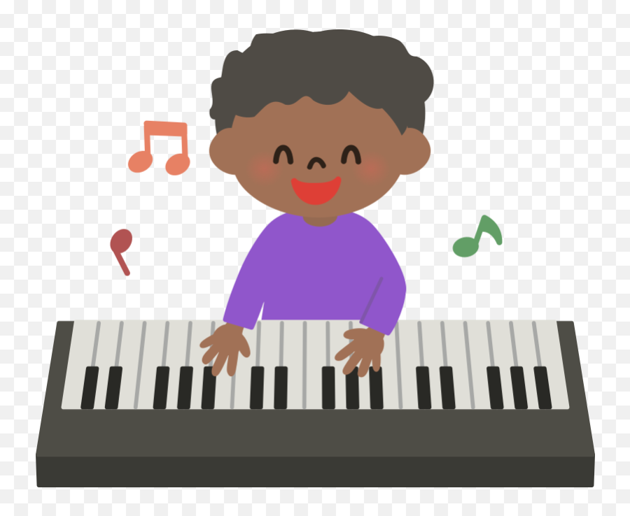 Openclipart - Happy Birthday Boy Piano Emoji,Piano Keys Clipart
