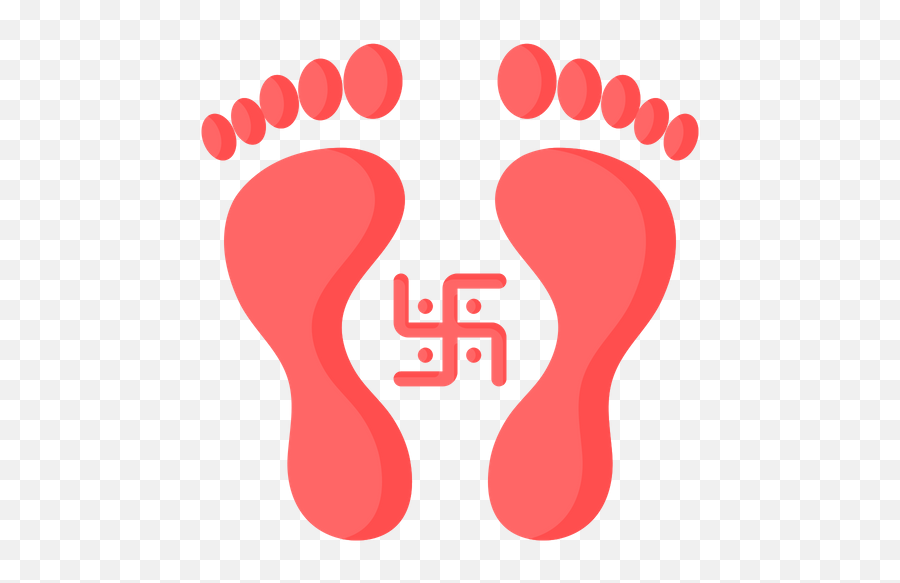 Free Goddess Laxmi Footprint Icon Of - Goddess Lakshmi Footprints Png Emoji,Footprint Png