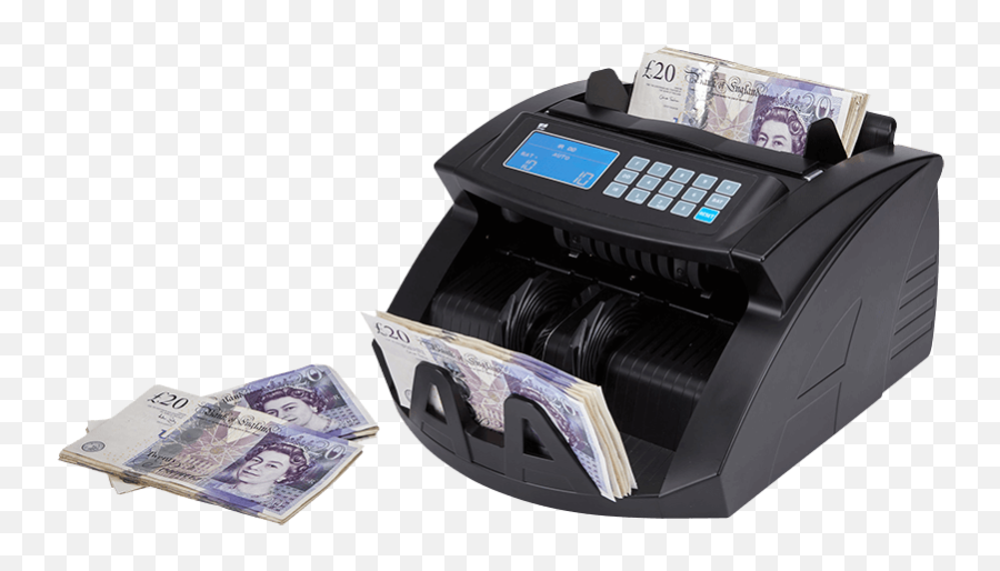 Stacks Of Money - Bank Note Counting Machine Transparent Banknote Counter Machine Emoji,Stacks Of Money Png