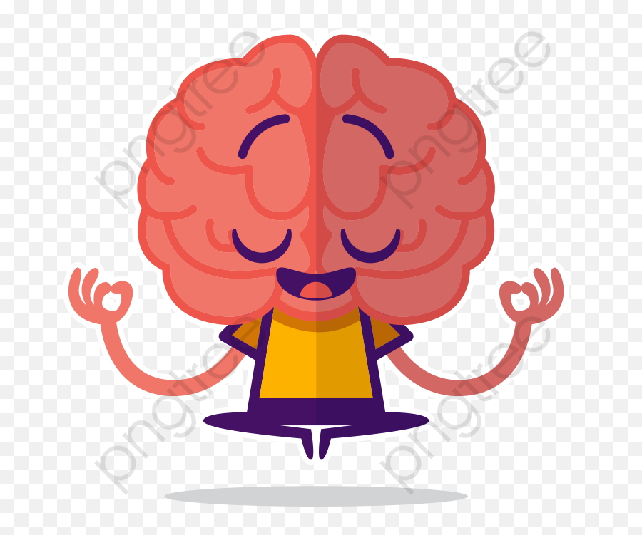 Brain Games Clipart - Meditating Brain Png Download Full Think Harder Emoji,Mind Clipart