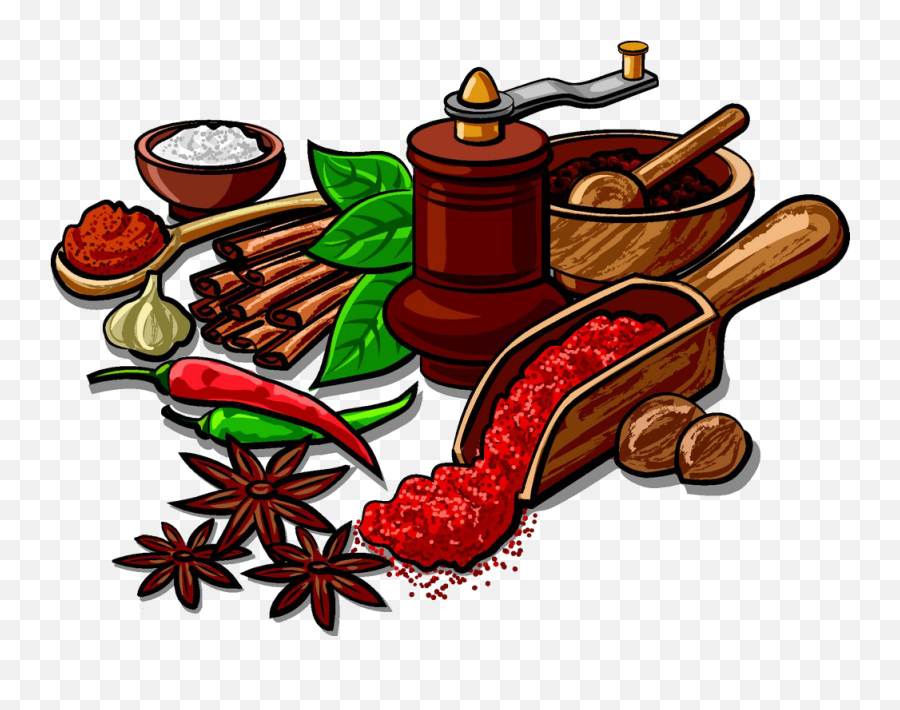 Indian Cuisine Spice Herb Clip Art - Spice Clipart Emoji,Spice Clipart
