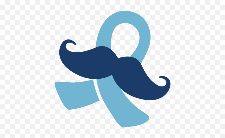 Mustache Ribbon Men Health Badge - Dot Emoji,Banner Health Logo