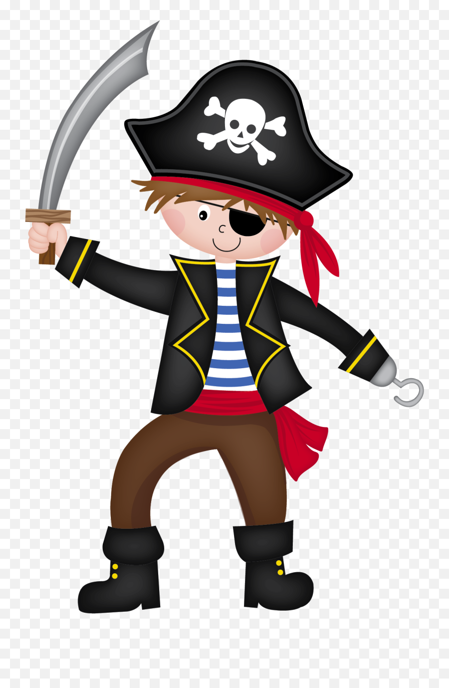 Captain Hook - Pirate With Hook Clipart Emoji,Pirate Clipart