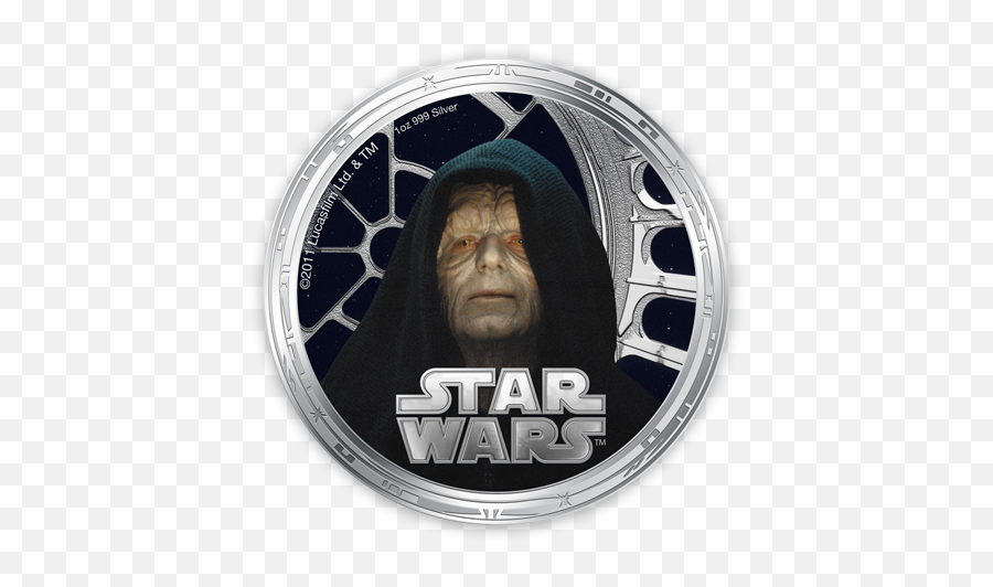 Ounces Of Silver Star Wars 1oz Silver Legal Tender Coins Emoji,Emperor Palpatine Png