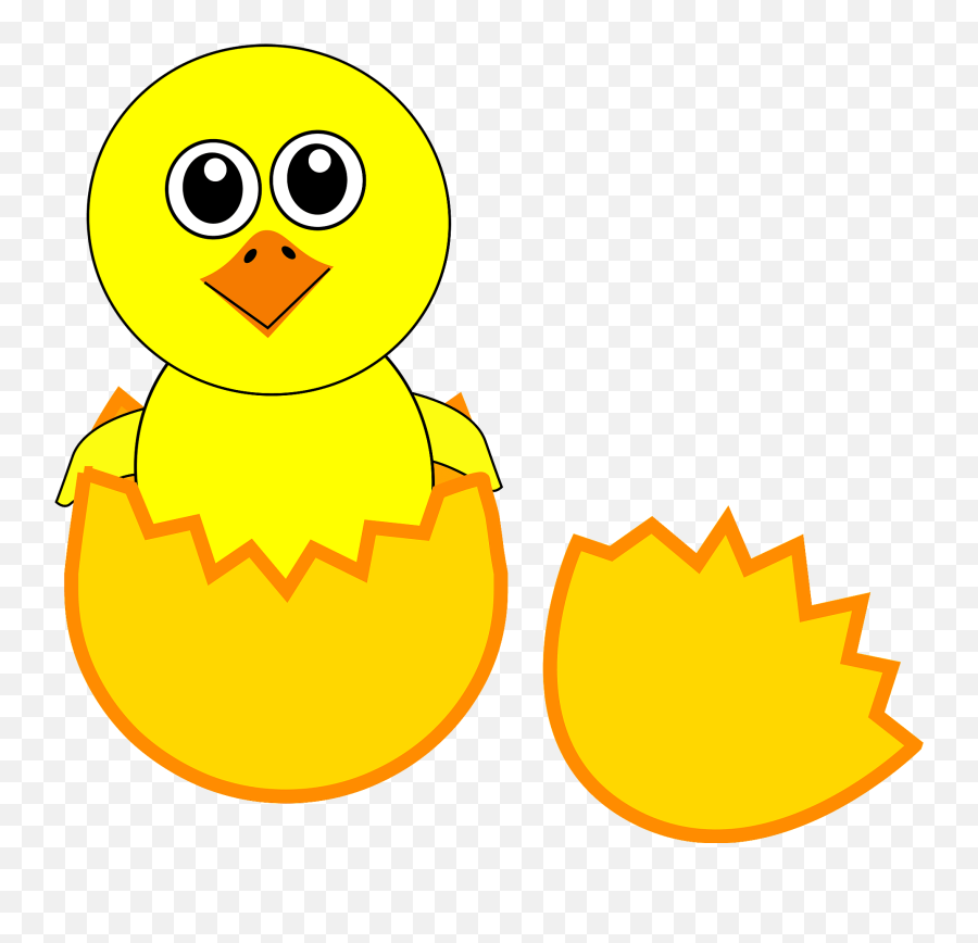 Chick Clipart Download Free Clip Art - Dibujo De Un Pollito Saliendo Del Huevo Emoji,Chick Clipart