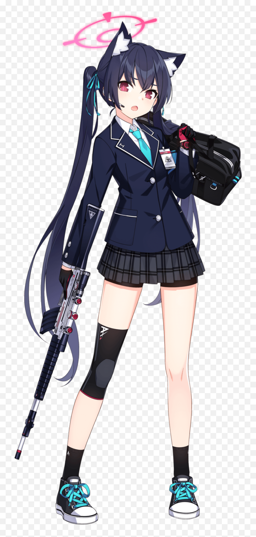 Blue Archive Anime Girls Anime Girl - Blue Archive Serika Weapon Emoji,Gun Transparent Background