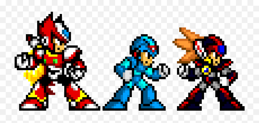 Megaman X Protagonists - Megaman X Png Pixel Emoji,Megaman X Logo