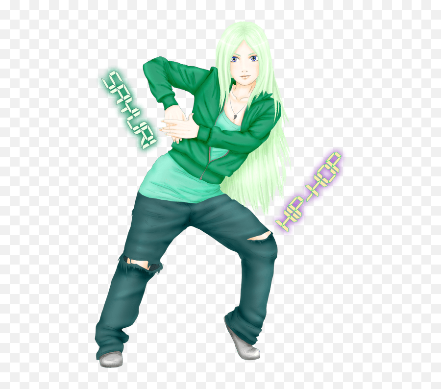 Anime Girl Hip Hop Dancer Transparent - Clipart Gif Png Gif Dancing Girl Emoji,Anime Girl Gif Transparent