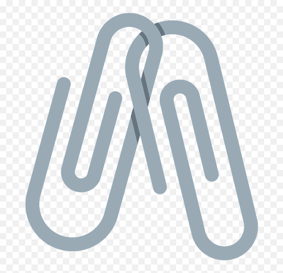 Linked Paperclips Emoji Clipart Free Download Transparent,Paperclip Clipart