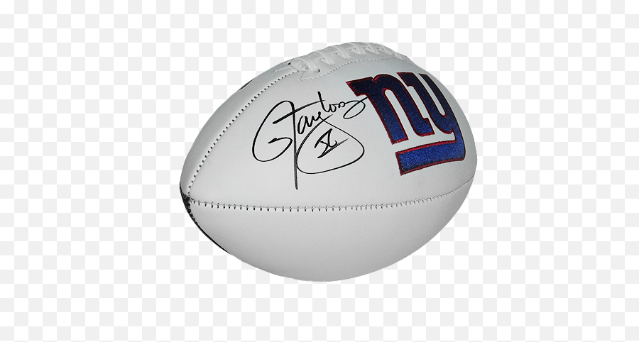 Lawrence Taylor Signed New York Giants Logo Football Jsa Emoji,New York Giants Logo Png