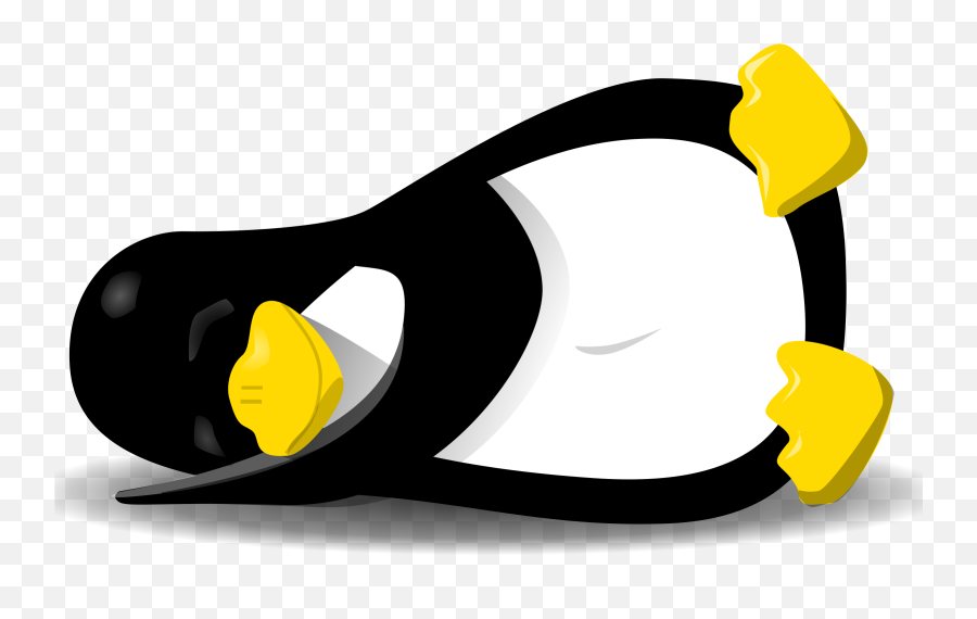 Gnome Clipart Mining - Linux Sleep Transparent Cartoon Linux Penguin Png Emoji,Gnome Clipart