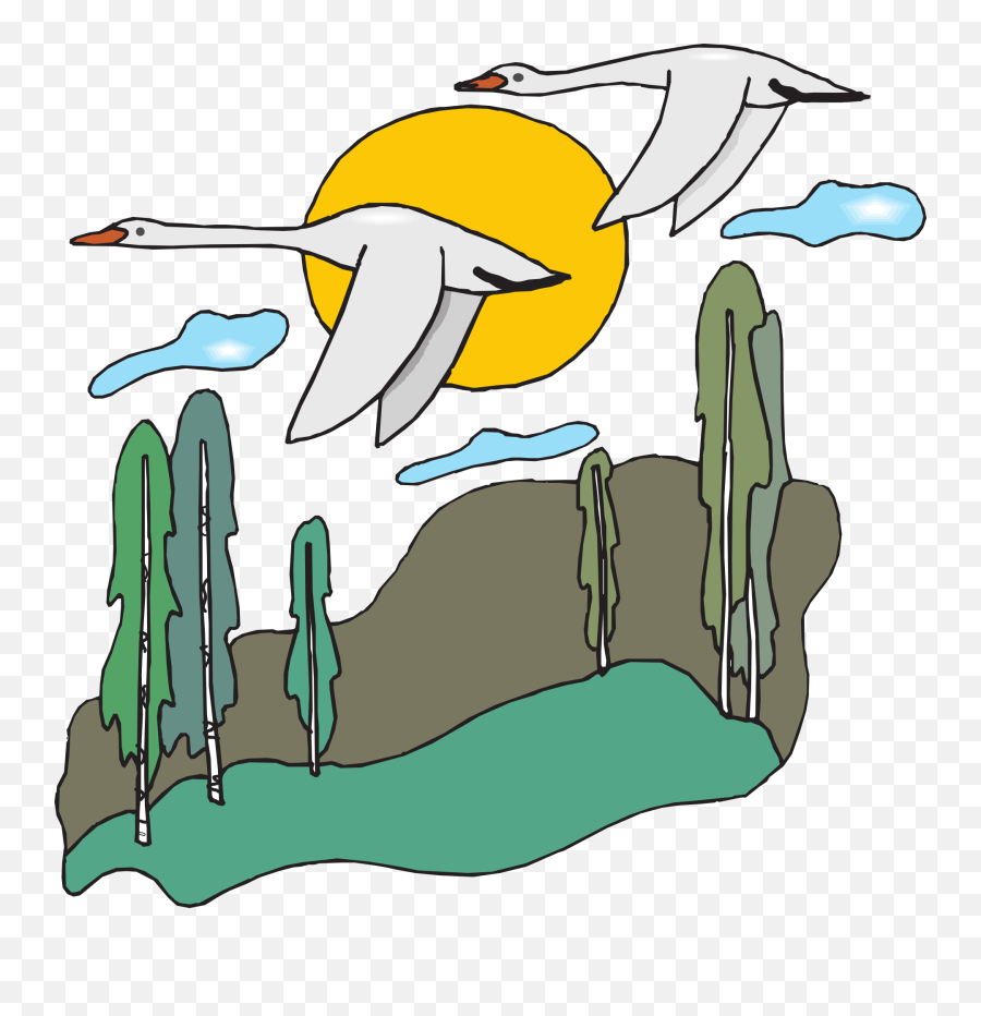 Free Nature Scene Clip Art - Clipartix Animal Migration Clipart Emoji,Nature Clipart