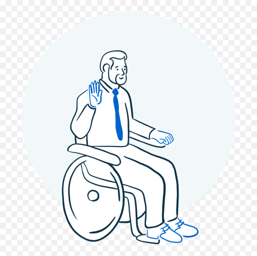 About Us Think Company Emoji,Person In Wheelchair Png