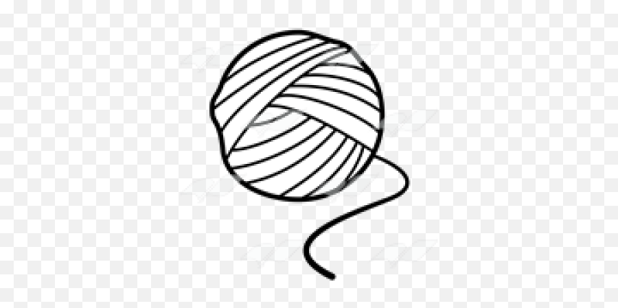 Library Of Ball Of Yarn Black And White - Black And White Yarn Png Emoji,Yarn Clipart