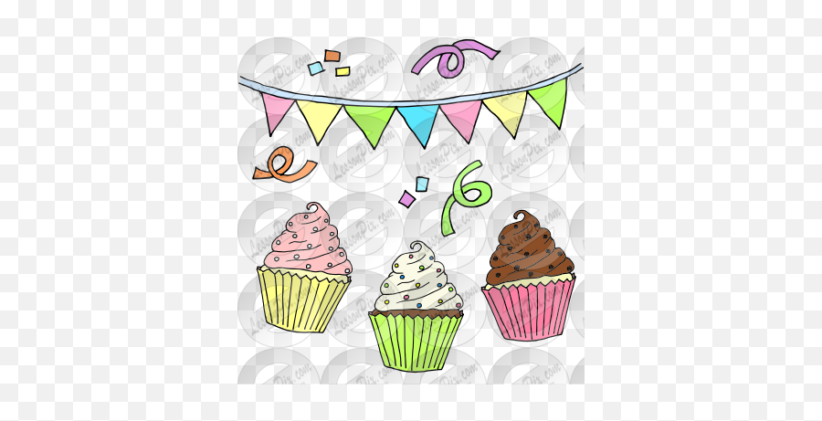 Cupcakes Picture For Classroom - Baking Cup Emoji,Cupcakes Clipart