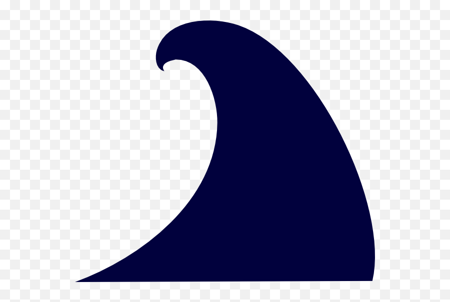 Wave Clip Art At Clker - Wave Clip Art Png Emoji,Wave Clipart