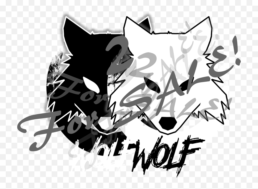 Yuki - 2 Wolf Art Logo Emoji,Wolf Logos