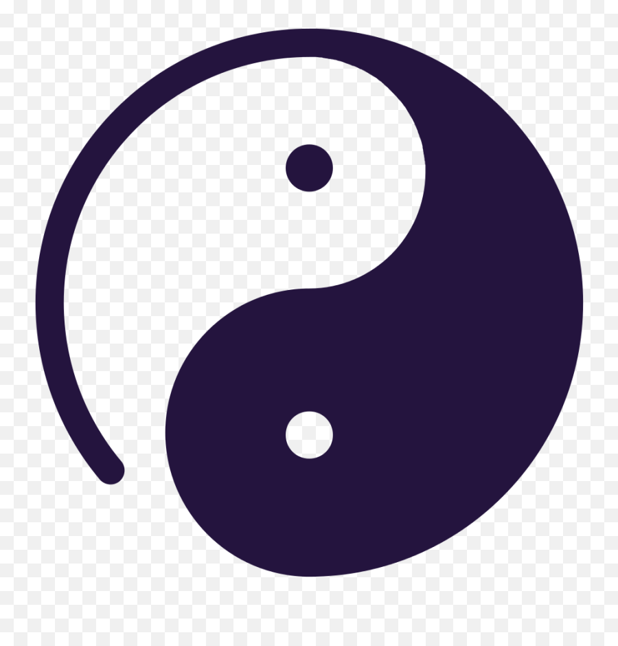 Yin Yang - Dot Emoji,Yin And Yang Png
