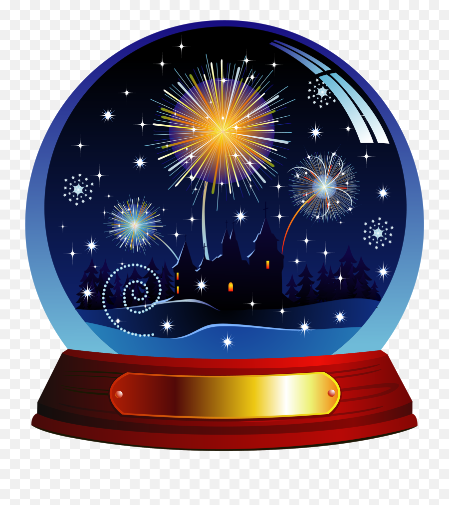 Santa Claus Snow Globe Clip Art - Clipart Snow Globe Emoji,Snow Globe Clipart