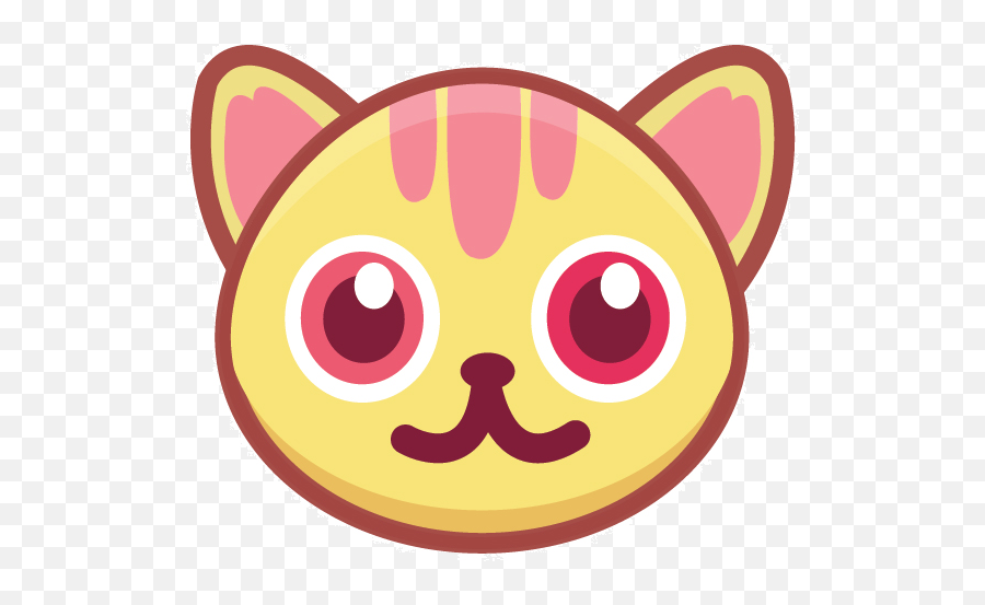Cat Face Cartoon Png Transparent - Cat Face Cartoon Transparent Emoji,Cat Face Png