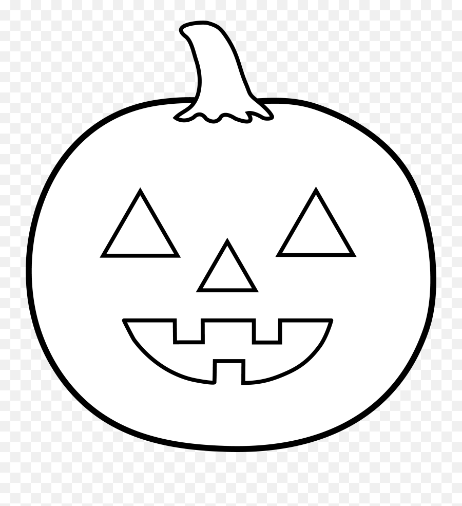 Jack O Lantern Black And White Jack - Halloween Pumpkin Clipart Black And White Emoji,Jack O Lantern Clipart