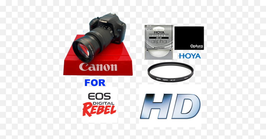Zoom Lens Hd Hoya Filter Xt 7d T6 T6s T7 T3 T3i T4 T4i T5 - Canon Rebel Emoji,Lens Flare Png Red