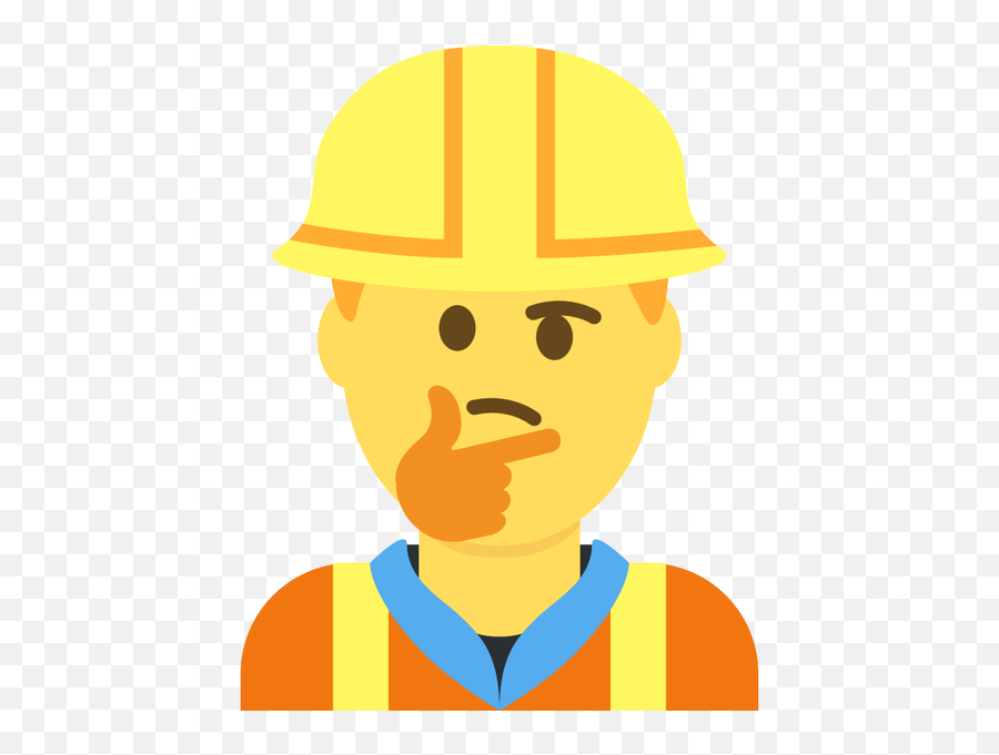Emoji Face Mashup Bot - Construction Worker,Construction Worker Png