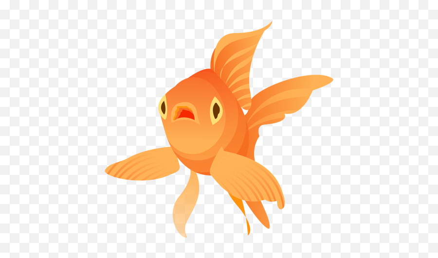 Goldfish Flipper Gills Tail - 2 Animales Branquial Ilustración Emoji,Gold Fish Png