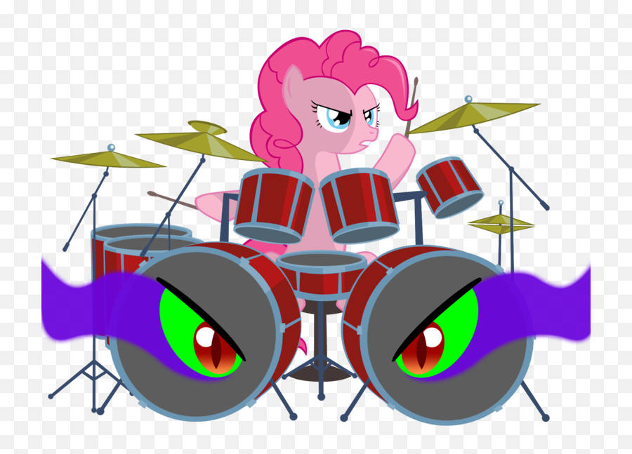 1641005 - Derpibooru Import Drums Earth Pony Edit Female Drum Kit Emoji,Drum Set Transparent Background