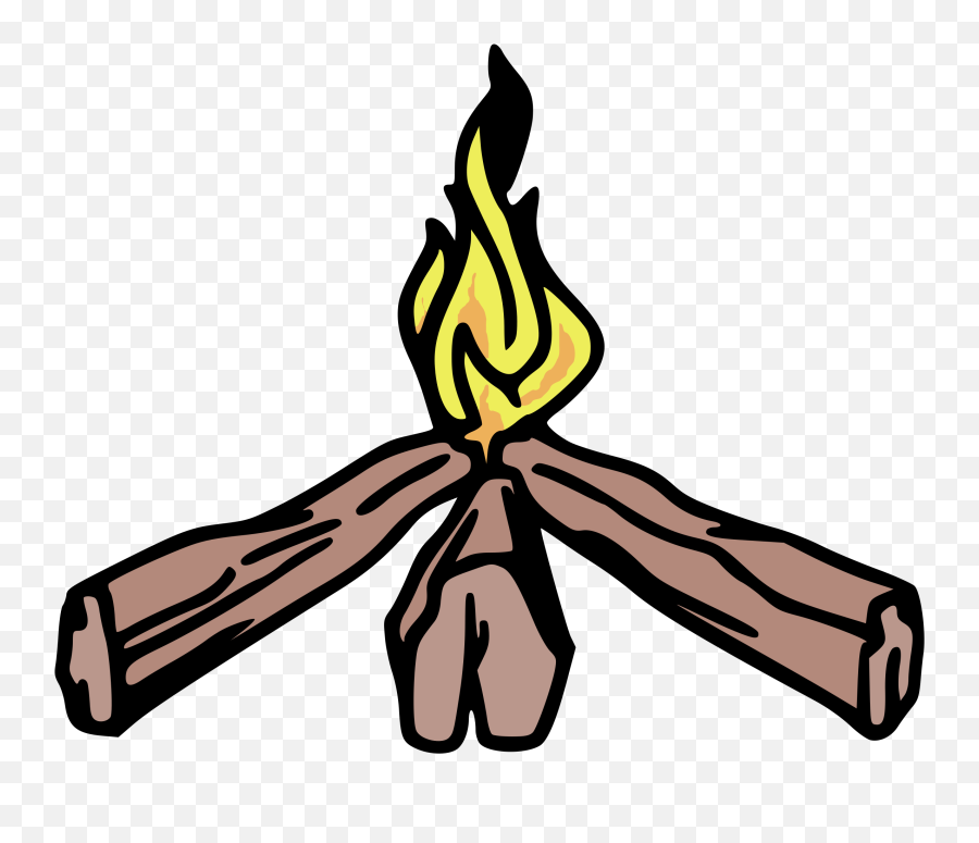 Campfire Camping Firewood Tinder - Campfire Emoji,Fire Pit Clipart