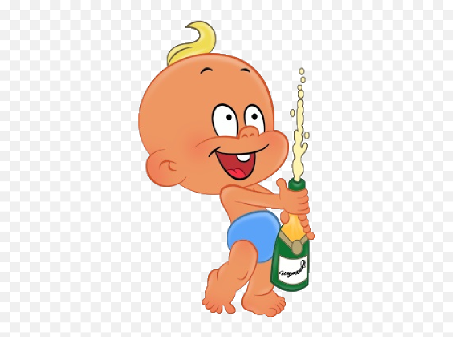 Baby Boy Cartoon Party Clip Art Images - Drawing 600x600 Baby Holding Beer Cartoon Emoji,Baby Boy Clipart