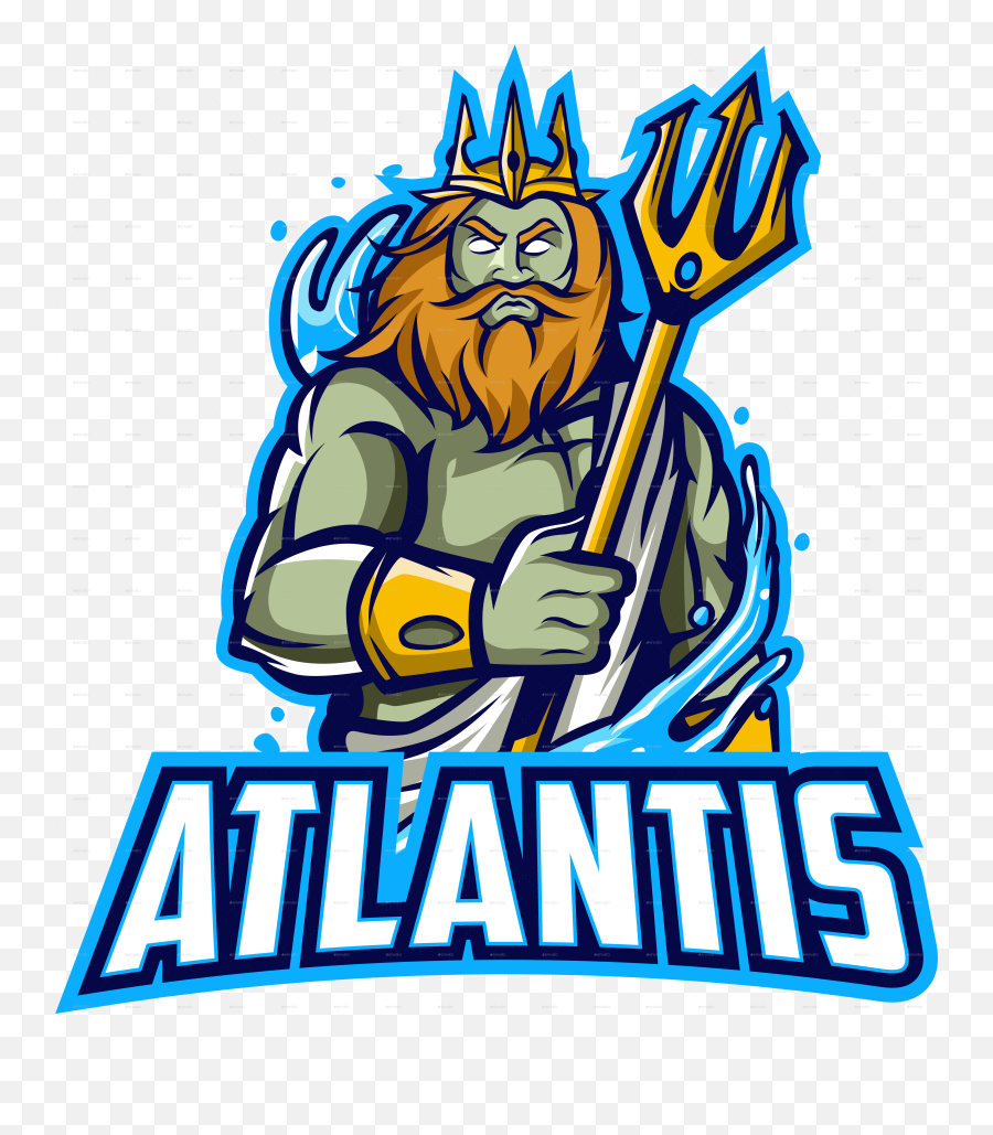 Atlantis Mascot Logo For Esport And Sport Emoji,Knight Mascot Logo
