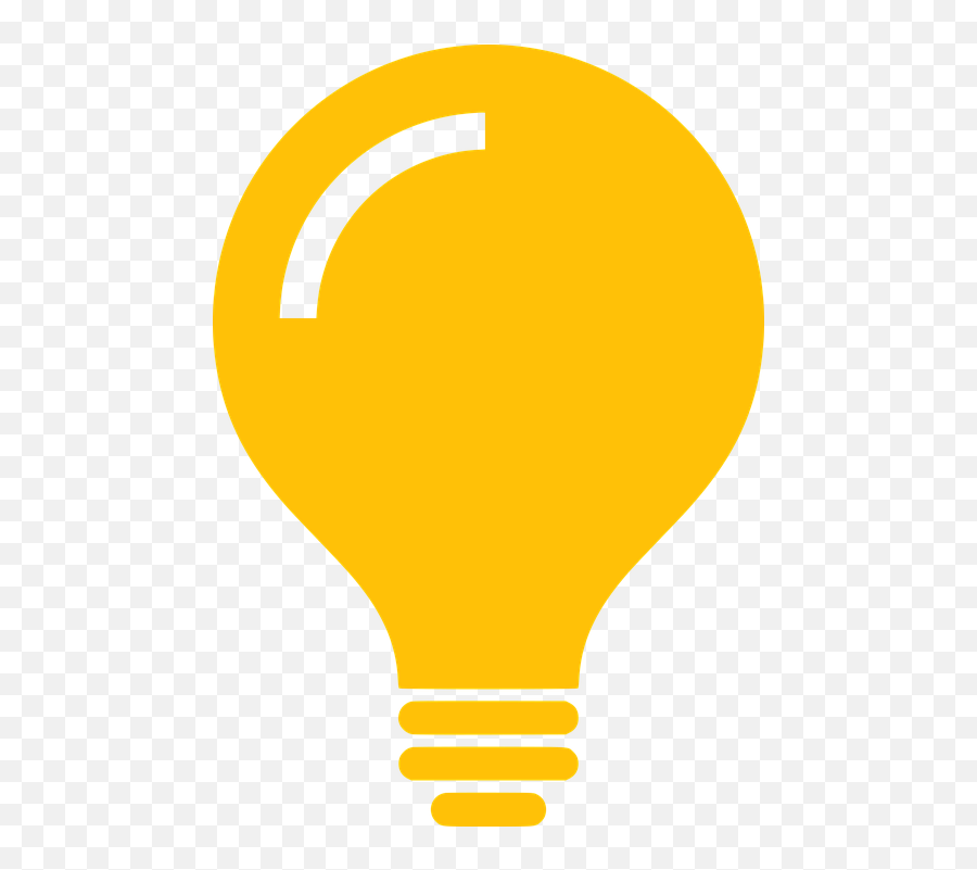 Light Bulb Yellow - Free Vector Graphic On Pixabay Emoji,Gold Light Png