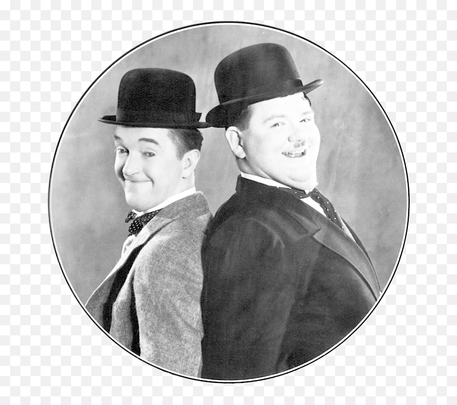 Laurel And Hardy - Wikipedia Emoji,Hitler Moustache Png