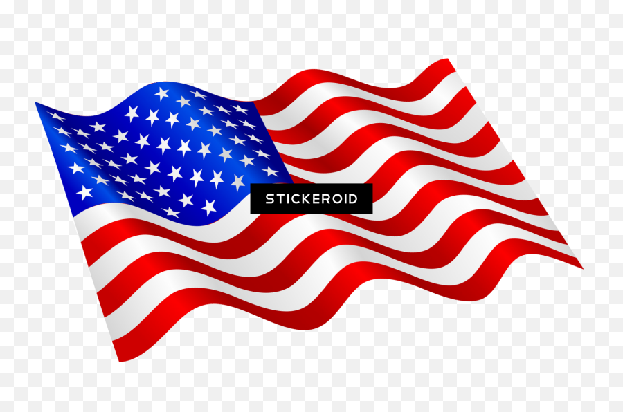 Download Hd Usa Flag Flags - Waving American Flag Png Clipart Waving Usa Flag Emoji,American Flag Png