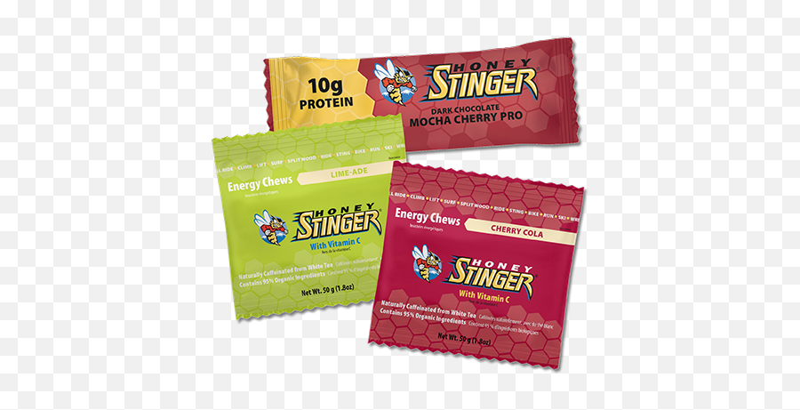 Honey Stinger Energy Chews Cherry Cola Sports Nutrition Emoji,Honey Stinger Logo