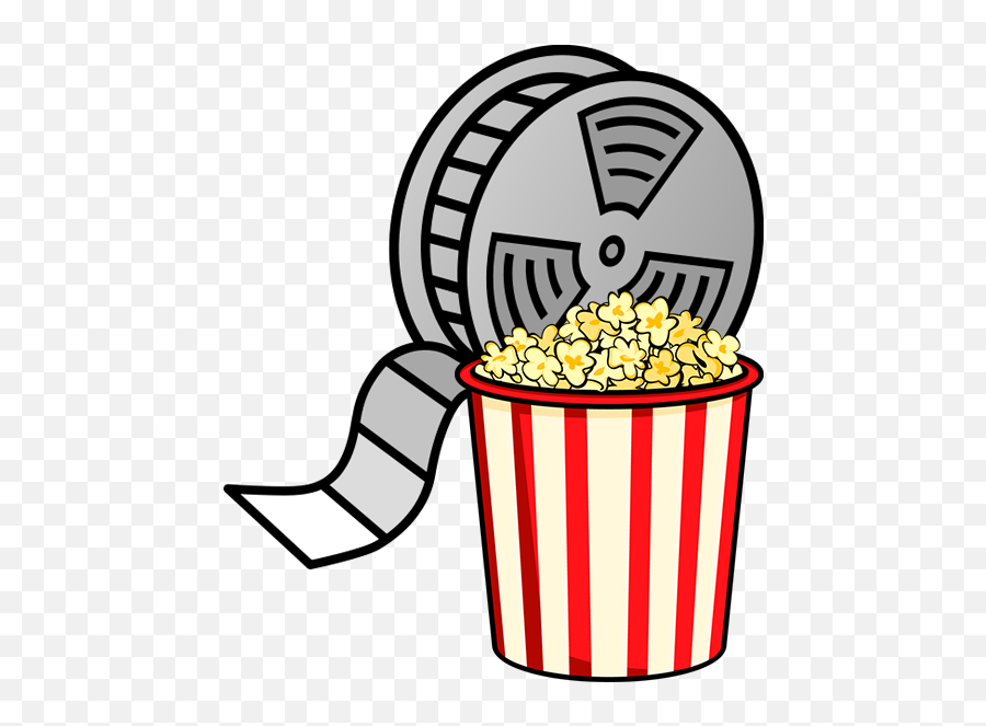 Film Reel Clipart - Clip Art Pop Corn Png Emoji,Movie Reel Clipart