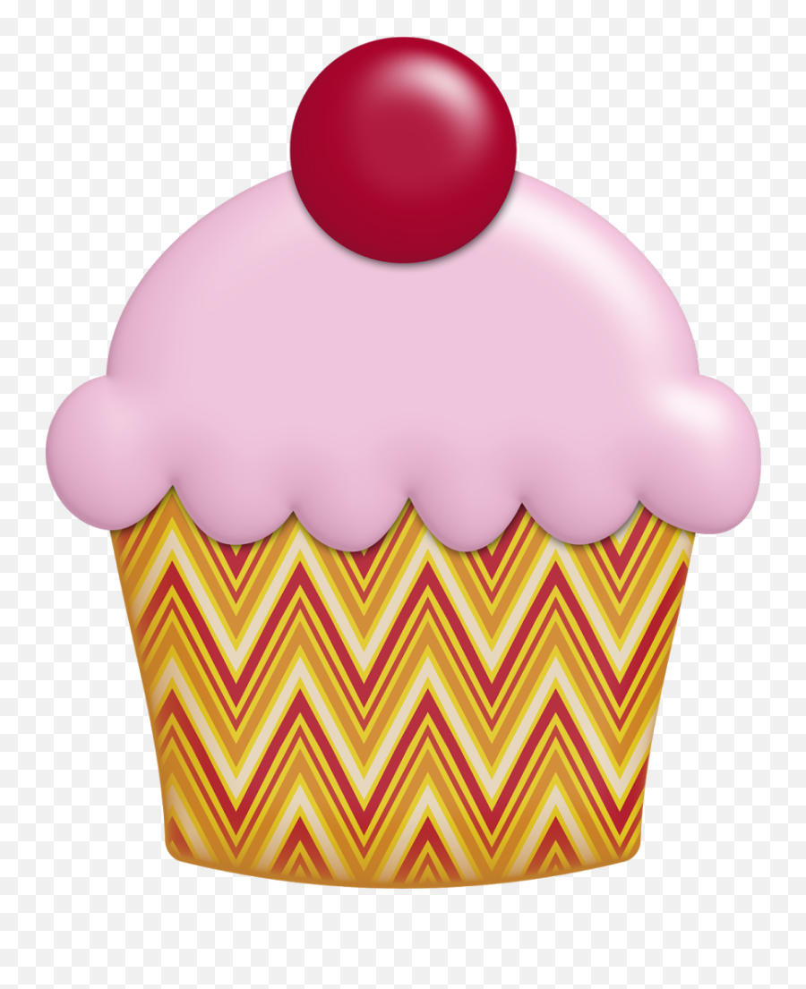 Here Cupcake Clipart Black And White - Cartoon Cupcake Transparent Emoji,Cupcake Clipart Black And White