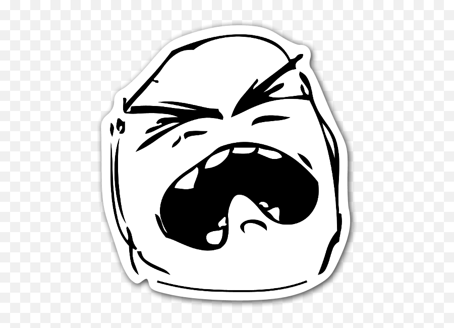 Crying Meme Sticker - Crying Troll Face Png Full Size Png Cry Troll Face Png Emoji,Troll Face Transparent