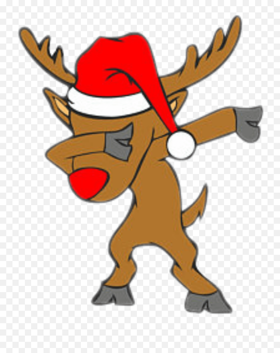 Reportar Abuso - Dabbing Reindeer Clipart Full Size Rudolph The Red Nosed Reindeer Clipart Emoji,Reindeer Clipart