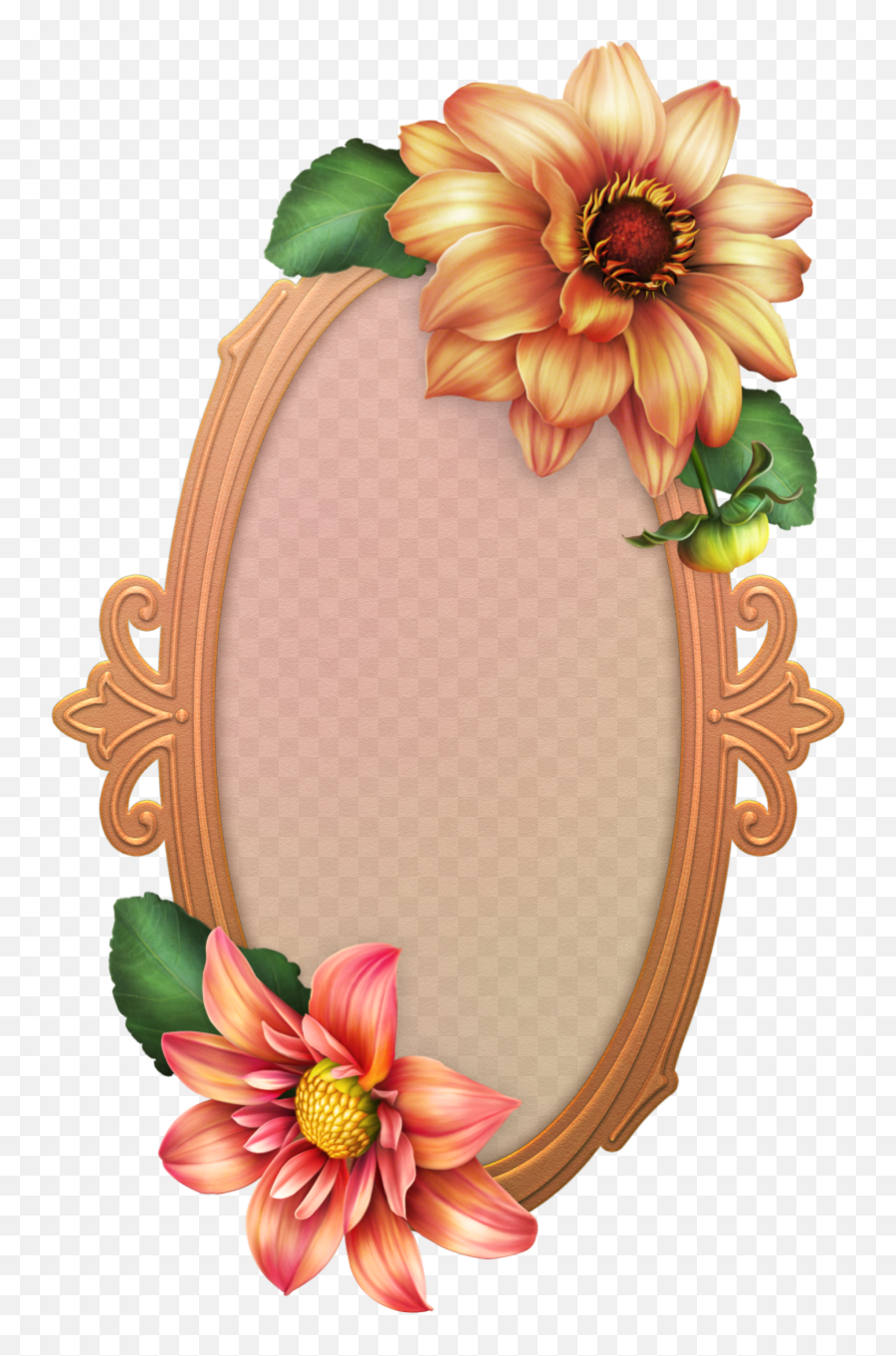 Flower Clipart Borders And Frames - Flower 3d Border Frame Design Emoji,Clipart Borders